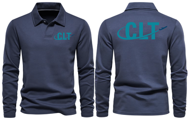AIR CLT AIRPORT LONG SLEEVE POLO